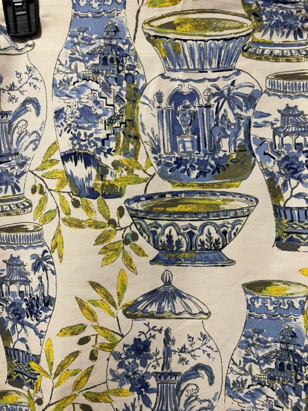 Talbots Petite Watercolor Vases Chinoiserie Print A Line Skirt 6P - Picture 5 of 7